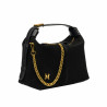 Borsa da donna a mano 037g camoscio nero