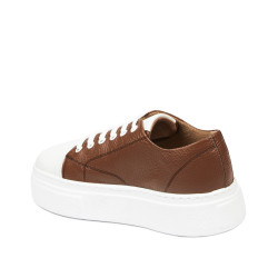 Sneakers da donna 6083 marrone combinato