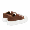 Sneakers da donna 6083 marrone combinato