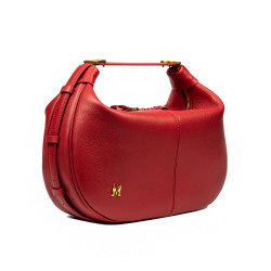 Borsa donna a mano 038g rosso caviale