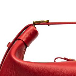 Borsa donna a mano 038g rosso caviale