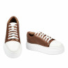 Sneakers da donna 6083 marrone combinato