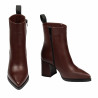 Stivaletti con tacco donna 1401 marrone