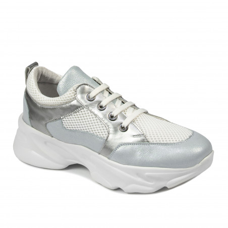 Scarpe sportive donna 6038 azzurro perla combinato
