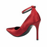 Scarpe eleganti donna 1311 satin rosso
