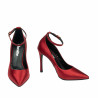 Scarpe eleganti donna 1311 satin rosso
