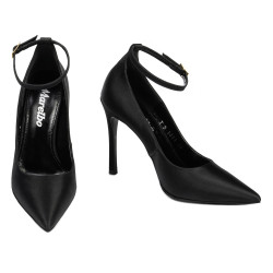 Scarpe eleganti donna 1311 raso nero