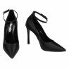 Scarpe eleganti donna 1311 raso nero