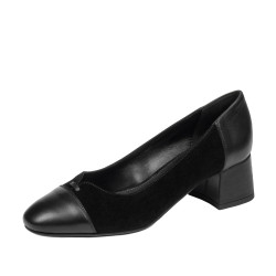 Scarpe eleganti donna 1332 nero velluto combinato