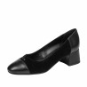 Scarpe eleganti donna 1332 nero velluto combinato