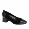 Scarpe eleganti donna 1332 nero velluto combinato