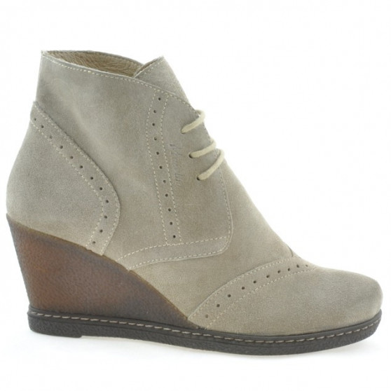 Stivaletti donna 3230-1 sabbia velour