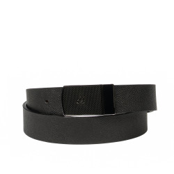 Cintura uomo 62b bicolore nero caviale+marrone caviale