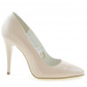 Scarpe eleganti donna 1241 vernice beige madreperlato