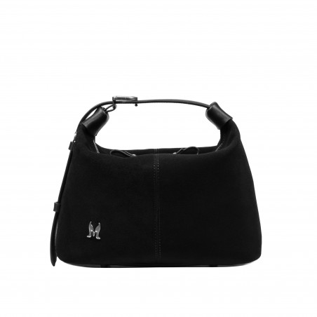 Borsa donna a mano 037g 01 suede nero