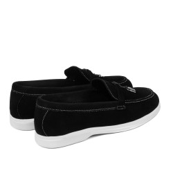 Mocassini donna 6082 nero velluto