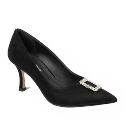 Scarpe eleganti donna 1318 velluto nero