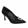 Scarpe eleganti donna 1318 velluto nero