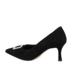 Scarpe eleganti donna 1318 velluto nero