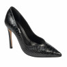 Scarpe eleganti donna 1330 coccodrillo nero