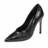 Scarpe eleganti donna 1330 coccodrillo nero