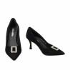 Scarpe eleganti donna 1318 velluto nero