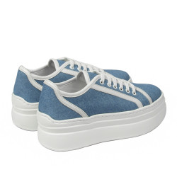 Scarpe sportive donna 6089 jeans blu combinato
