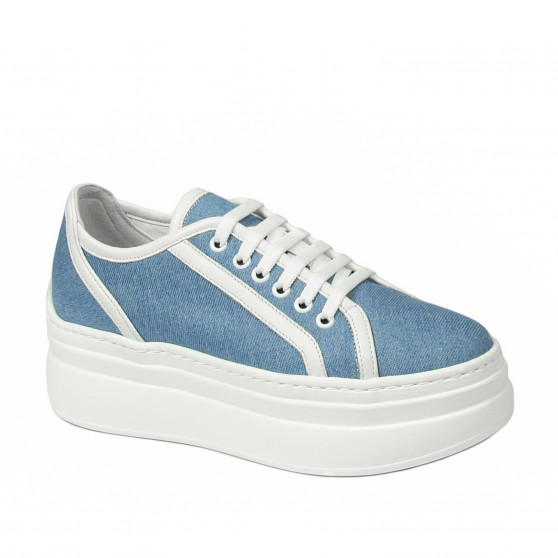 Scarpe sportive donna 6089 jeans blu combinato