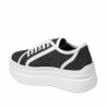 Scarpe sportive donna 6089 jeans nero combinato