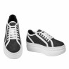 Scarpe sportive donna 6089 jeans nero combinato
