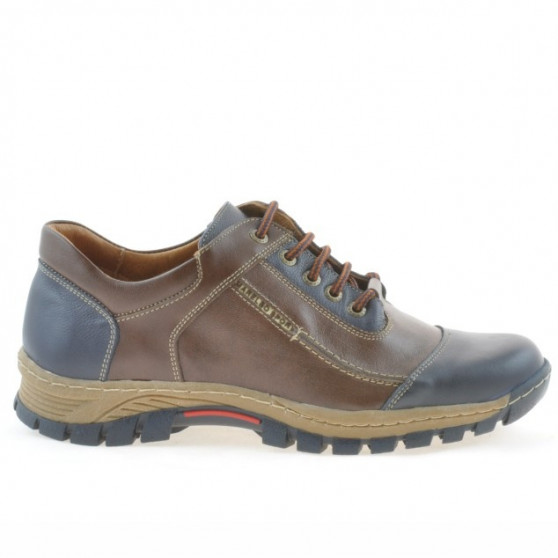 Scarpe sportive uomo 852 indaco + marrone 1