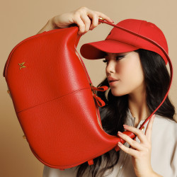 Borsa donna a mano 038g rosso caviale lifestyle