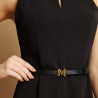 Cintura donna 42mc nero napa lifestyle