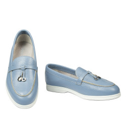 Mocassini donna 6082 biz azuro