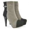 Stivaletti donna 1148 nero antilope+cappuccino