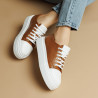 Sneakers da donna 6083 marrone combinato lifestyle