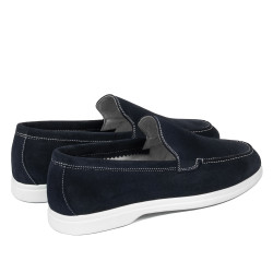 Mocassini uomo 980 indigo velluto