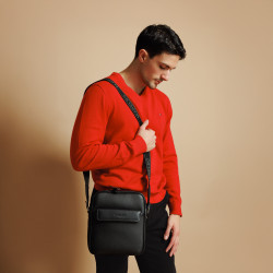 Borsa a tracolla da uomo 303g 01 nera lifestyle