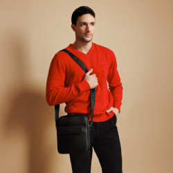 Borsa a tracolla da uomo 303g 01 nera lifestyle