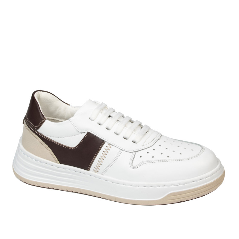 Scarpe sportive donna 6088 bianco+beige
