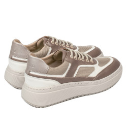 Scarpe sportive donna 6087 sabbia combinata