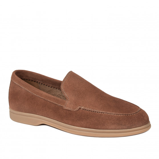 Mocassini uomo 980 cammello in velluto