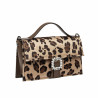 Borsa donna a mano 039g 01 cavallino leopardo