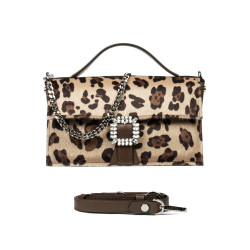 Borsa donna a mano 039g 01 cavallino leopardo