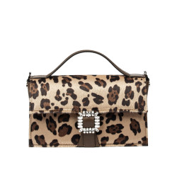 Borsa donna a mano 039g 01 cavallino leopardo
