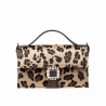 Borsa donna a mano 039g 01 cavallino leopardo