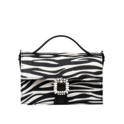 Borsa donna a mano 039g 01 cavallino zebra