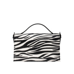Borsa donna a mano 039g 01 cavallino zebra