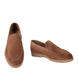 Mocassini uomo 980 cammello in velluto