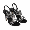 Sandali donna 1317 nero velluto